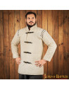 Medieval padded gambeson type 1, ecru