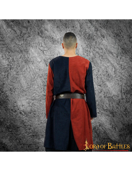 Medieval tabard two-color heraldic...