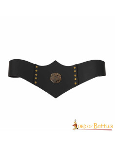 Royal Huntress Leather Belt, Black Leather