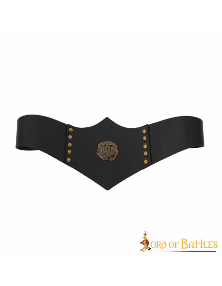 Royal Huntress Leather Belt, Black...