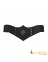 Royal Huntress Leather Belt, Black Leather