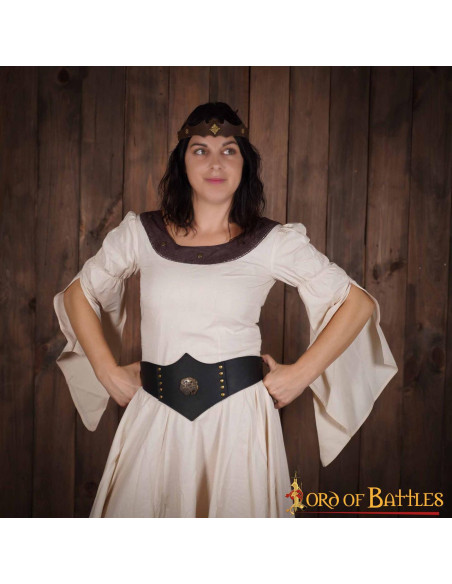 Royal Huntress Leather Belt, Black...