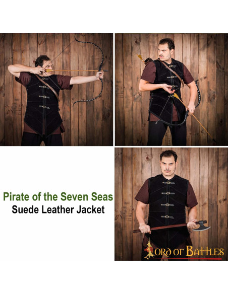 Seven Seas Pirate Suede Vest