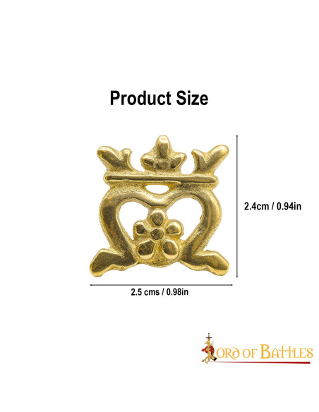 Set of 5 decorative medieval crowns...