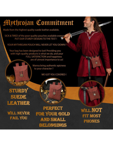 Medieval bag, fanny pack type, in...