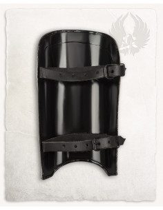 Medieval Lucas greaves in steel 2