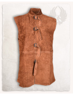 Orthello Renaissance Vest in light brown suede