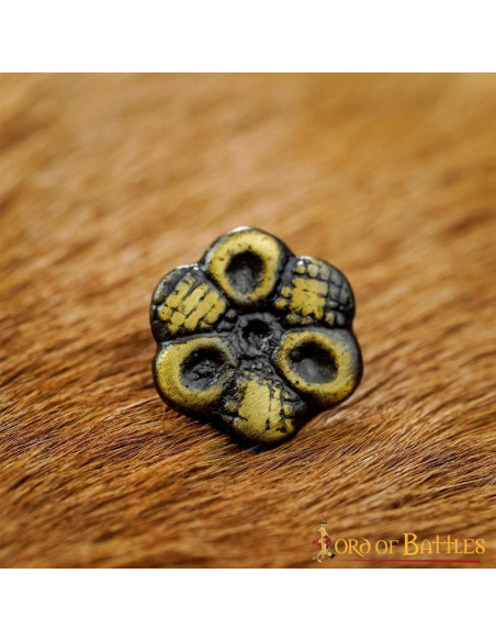 Set of 5 decorative brass flowers for...