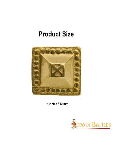 Set of 5 decorative brass tacks for...