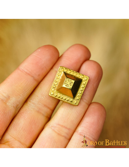 Set of 5 decorative brass tacks for...