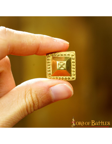 Set of 5 decorative brass tacks for...