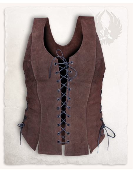 Medieval leather bodice model Caty,...