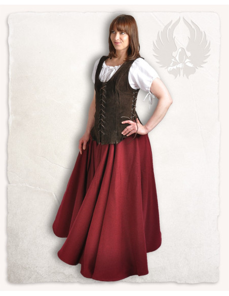 Medieval leather bodice model Caty,...