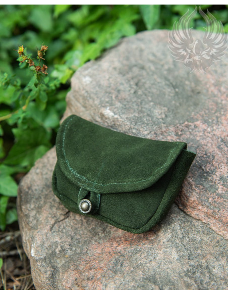 Small medieval bag Rickar model, green
