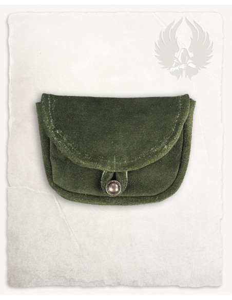 Small medieval bag Rickar model, green