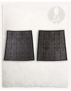 Side snares in brown leather, Quintus model