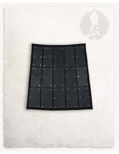 Side snares in black leather, Quintus model 2