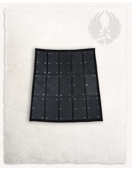 Side snares in black leather, Quintus...