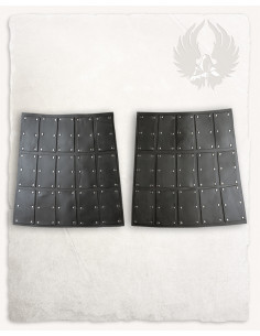 Side slingbacks in black suede, Quintus model