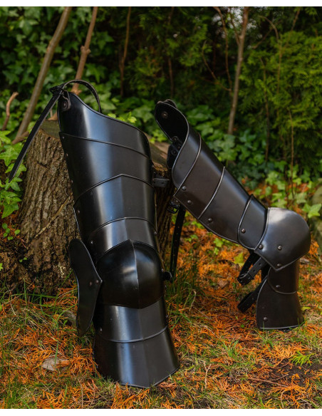 Medieval legguard and knee pad...