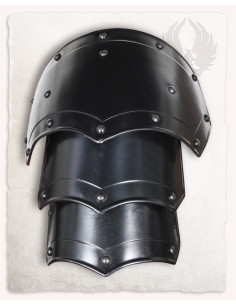 Medieval Mina model shoulder pads, blackened finish 2