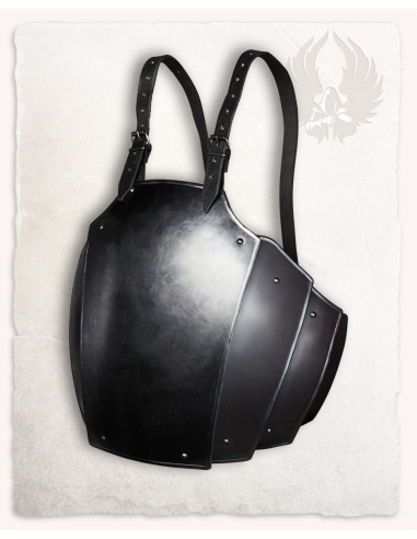 Adam model medieval breastplate, blackened finish