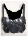 Amazona medieval breastplate Mina model, blackened finish