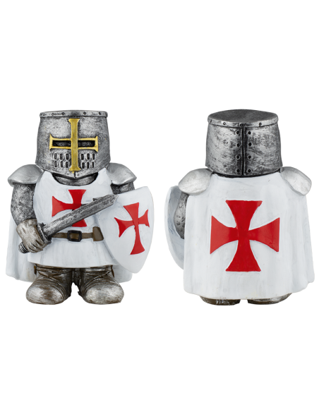 Templar resin figure with shield and...