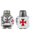 Templar resin figure with shield and sword (10 cm.)