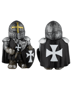 Knight Hospitaller resin figure with shield and ax (10 cm.)