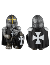 Knight Hospitaller resin figure with shield and ax (10 cm.)