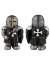 Knight Hospitaller resin figure with shield and mace (10 cm.)