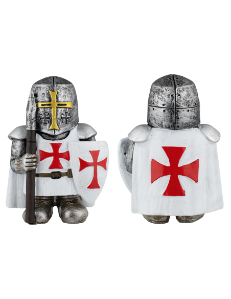 Templar resin figure with shield and...