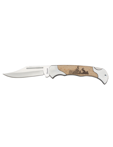 Albainox Partridge brand knife with natural wood handle (18.6 cm.)
