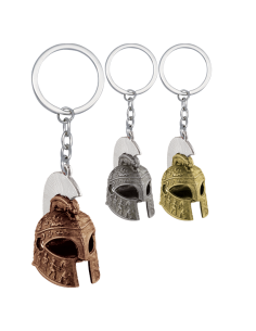 Roman Helmet Keychain in assorted colors, Barbaric brand