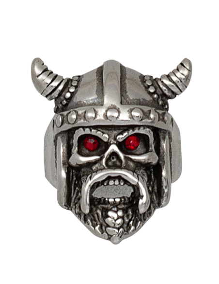 Viking Head Steel Ring Viking Head Steel Ring