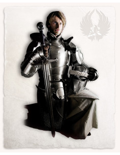 Medieval prison guards Galhad models, polished steel 2