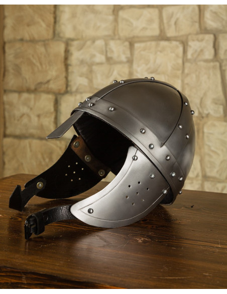 Medieval helmet type Spangenhelm...