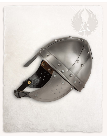 Medieval helmet type Spangenhelm...