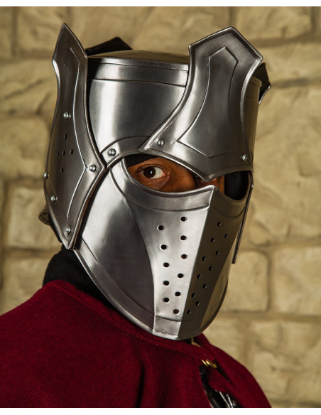 Medieval King Helmet with Crown...