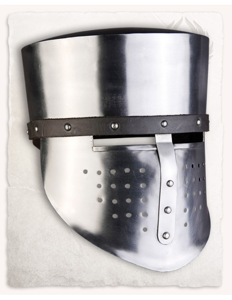 Medieval helmet polished steel Laurin...