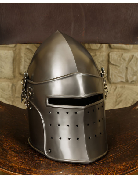 Polished steel basin with Magnus... Polished steel basin with Magnus...