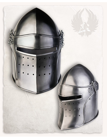 Polished steel basin with Magnus... Polished steel basin with Magnus...