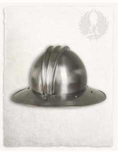 Owen model Kettle helmet, polished steel