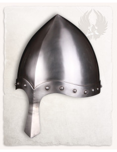 Norman helmet with nose Tankred model, polished steel 2