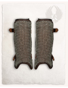 Steel chainmail greaves, Connor model 2