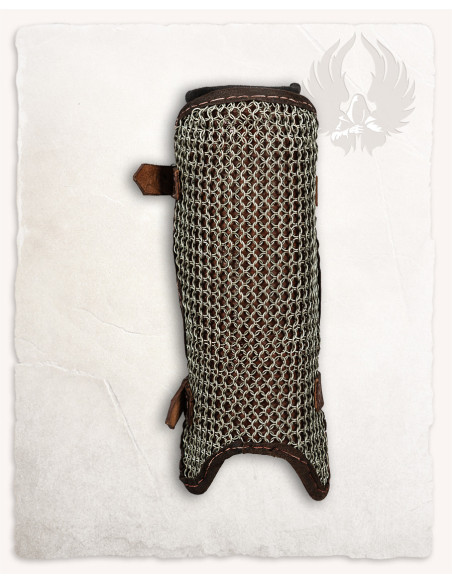 Steel chainmail greaves, Connor model
