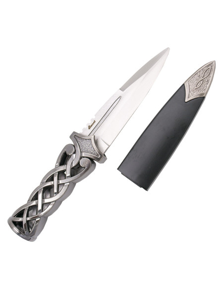 Celtic dagger nickel handle braided...