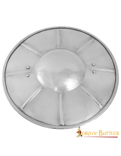 Functional medieval steel buckler (30.4 cm.)