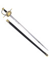 Don Quixote sword with nickel and gold finish